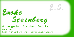 emoke steinberg business card